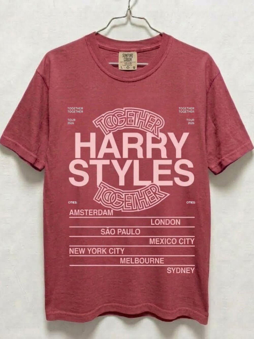 Harry Styles Together Together NYC Tour 2026 Comfort Colors T-shirt